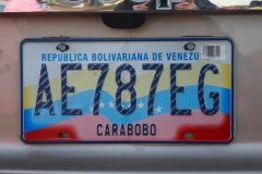 03-License plate of Venezuela
